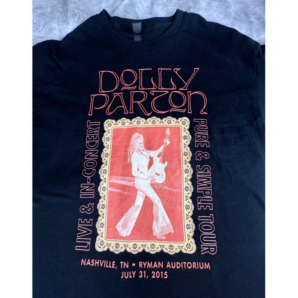 Dolly Parton 2015 Pure & Simple Ryman Auditorium Nashville Concert T-Shirt XL